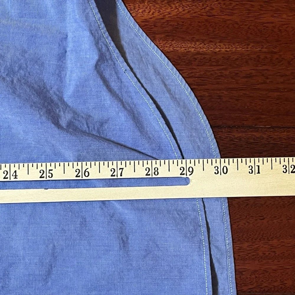 Polo Ralph Lauren Shirt Men Medium Blue Button Down Long Sleeve Preppy Casual